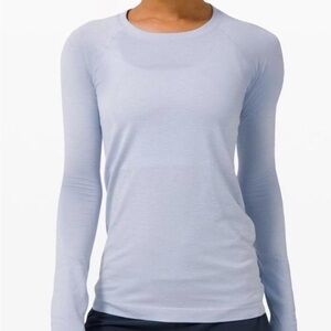 Lululemon Swiftly Tech Light Blue Longsleeve